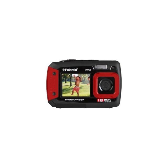 Polaroid - POLAROID IE090 Rouge étanche - CMOS 18 Mpix Appareil photo numérique Compact - Appareil compact
