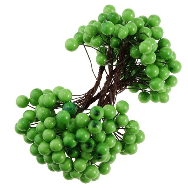 marque generique - Fruit artificiel de 40 baies décoratif de mariage de noël vert 2 marque generique  - Plantes artificielles balcon