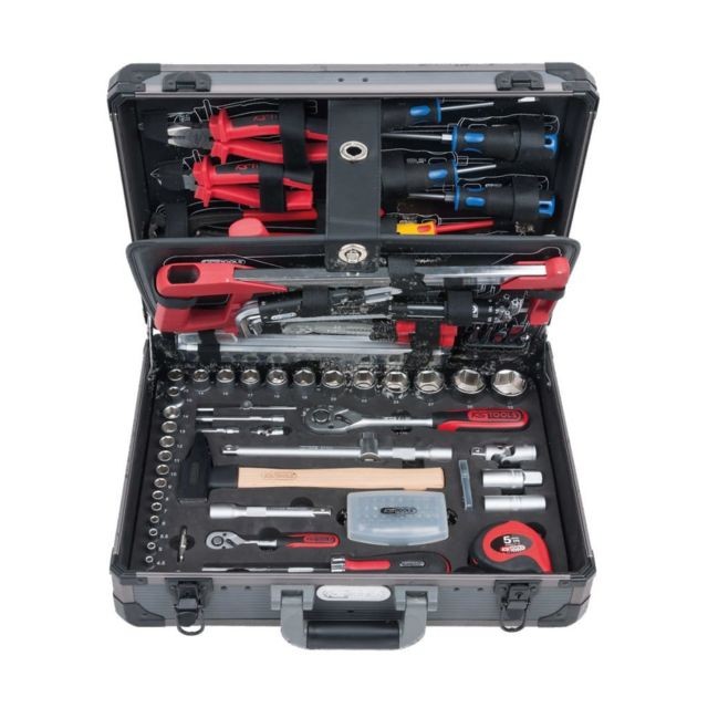 Ks Tools - KS Tools Jeu de douilles de maintenance, 127 pièces 1/4"" + 1/2"" - Coffrets outils