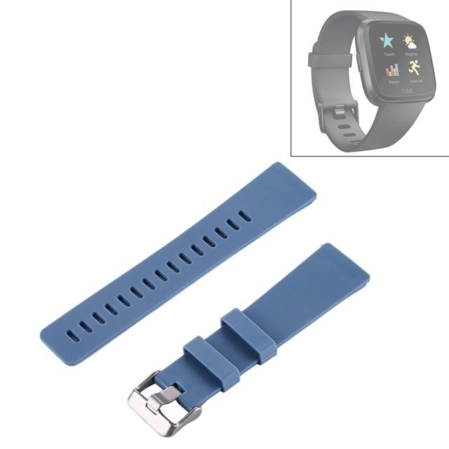 Wewoo - Bracelet pour montre connectée Fitbit Versa Simple Mode De En Silicone Bleu Wewoo  - Bracelet connecté