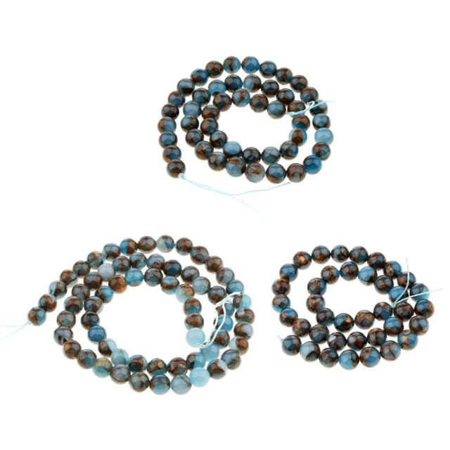 marque generique - perles rondes multicolores cristal naturel Jade marque generique  - marque generique