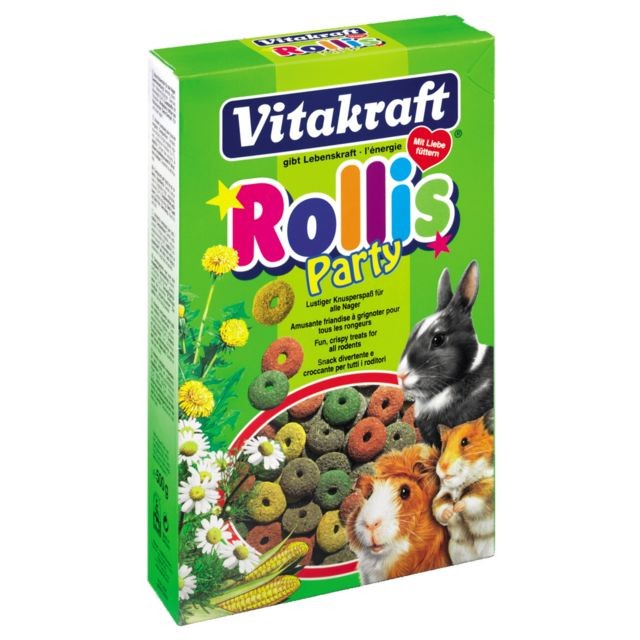 Alimentation rongeur Vitakraft Friandises Rollis Party pour Rongeurs - Vitakraft - 500g