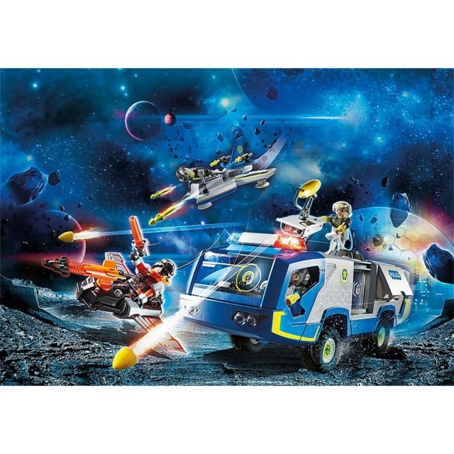 Playmobil - PLAYMOBIL 70018 - Galaxy Police Véhicule des policiers de l'espace Playmobil  - Playmobil