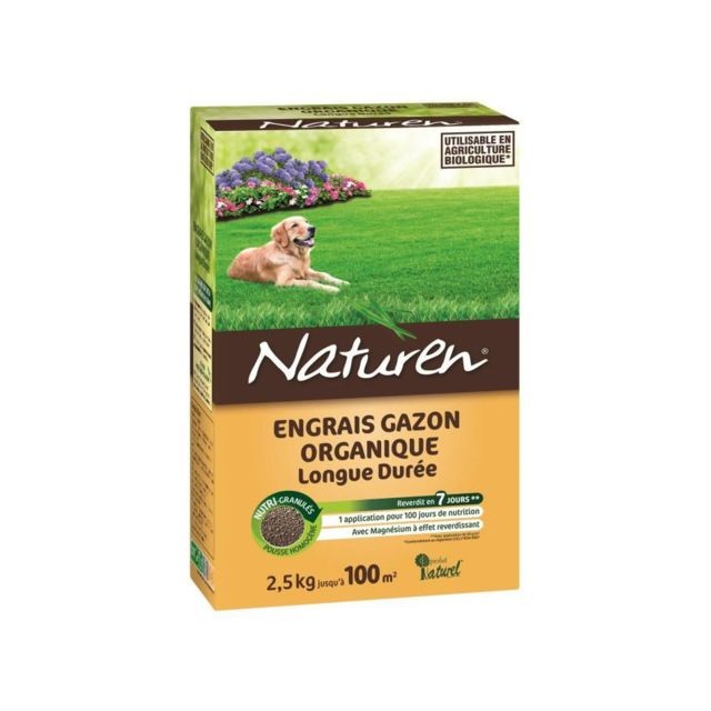 Naturen - NATUREN Engrais Gazon Organique - 2,5 kg Naturen  - Engrais & entretien Fruitier