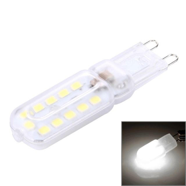 Wewoo - Ampoule Transparent G9 3W 300LM 22 LED SMD 2835 Couvercle Maïs Ampoule, AC 220-240 V Lumière Blanche - Ampoules LED G9