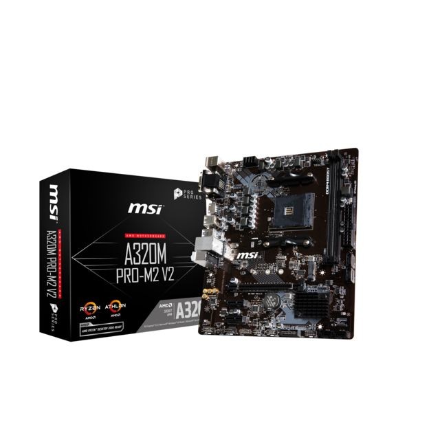 Msi - AMD A320 PRO-M2 V2 - Micro-ATX - Carte mère AMD Micro-atx