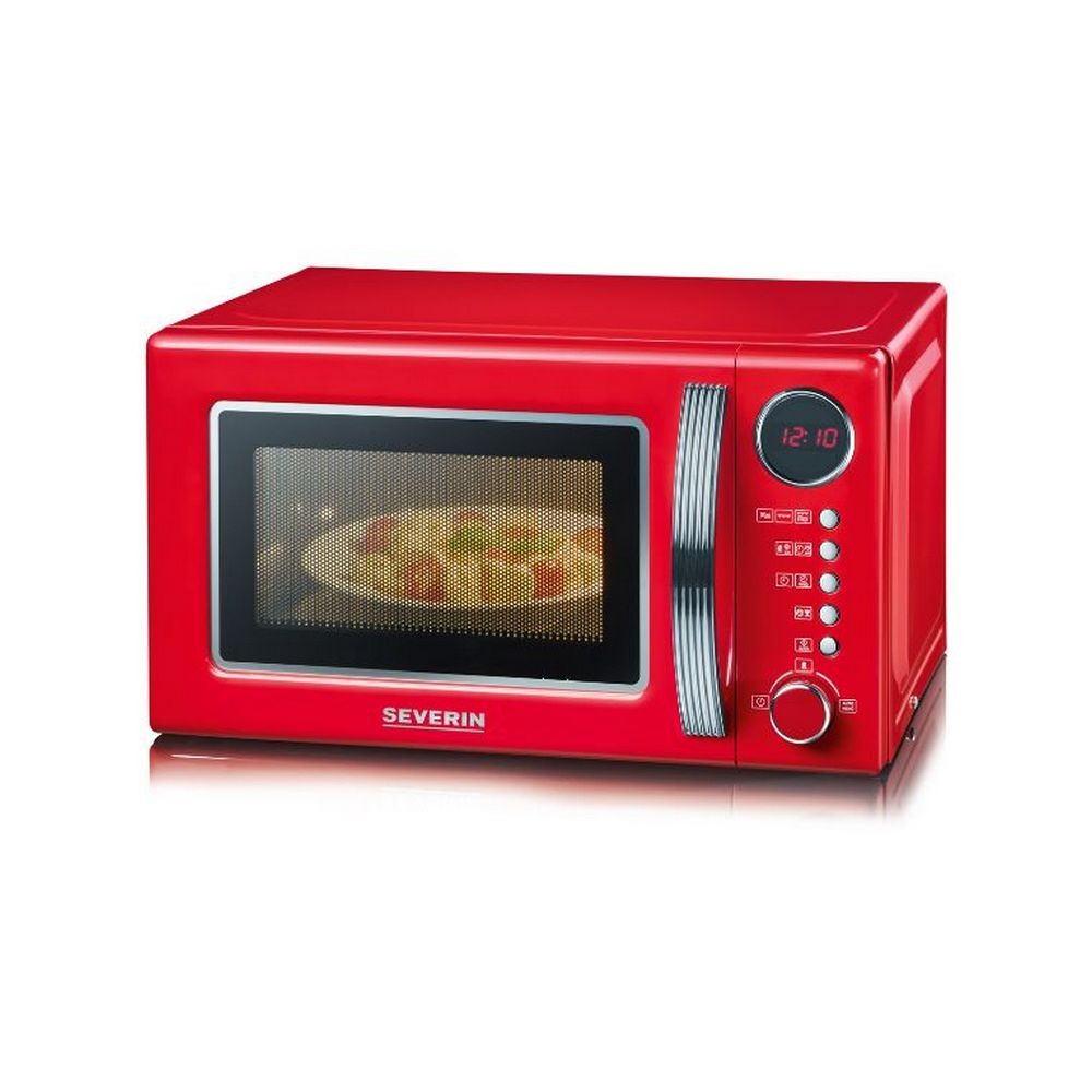Severin Micro-ondes grill 20l 700w rouge/silver - mw7893 - SEVERIN