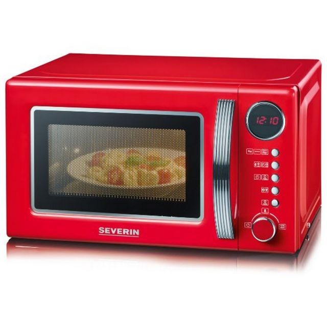 Four micro-ondes Severin Micro-ondes grill 20l 700w rouge/silver - mw7893 - SEVERIN