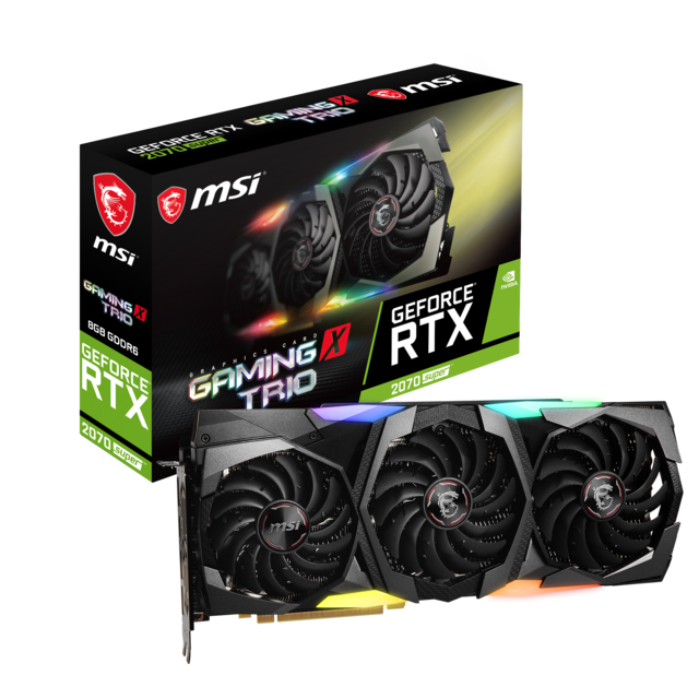 Msi - Geforce RTX 2070 Super - GAMING X TRIO - 8 Go  - NVIDIA GeForce RTX Carte Graphique NVIDIA