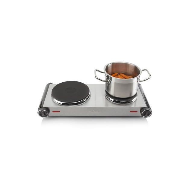 Table de cuisson Tristar plaque chauffante électrique de diamètre de 15,5 et 18,5 cm gris