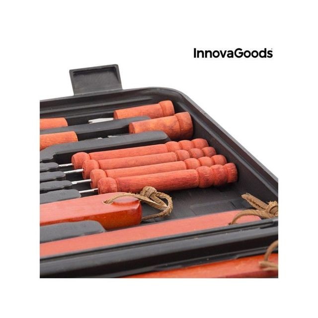 Accessoires barbecue Mallette pour barbecues InnovaGoods (18 Pièces)
