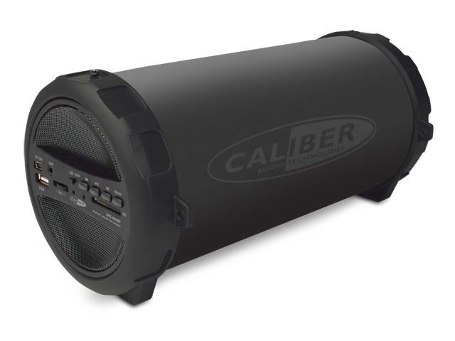 Caliber Audio Technology - Haut-parleur noir tube Bluetooth portatif avec batterie intégrée-radio FM - Enceinte Multimédia Pack reprise