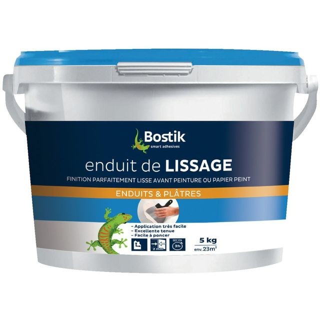 Bostik - Enduit pâte de lissage Bostik Seau 5kg Bostik  - Produit préparation avant pose
