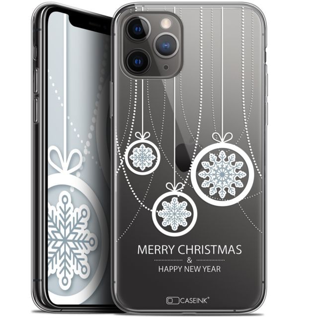 Caseink - Coque Pour Apple iPhone 11 Pro (5.8 ) [Gel HD Collection Noël 2017 Design Christmas Balls - Souple - Ultra Fin - Imprimé en France] - Coque iPhone 11 Pro Accessoires et consommables