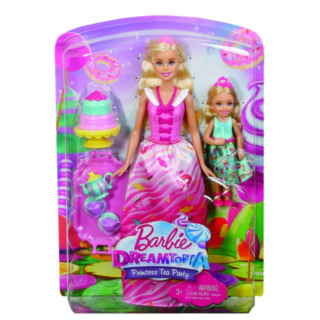 Poupées mannequins Barbie COFFRET PRINCESSES BARBIE ET CHELSEA - FDJ19