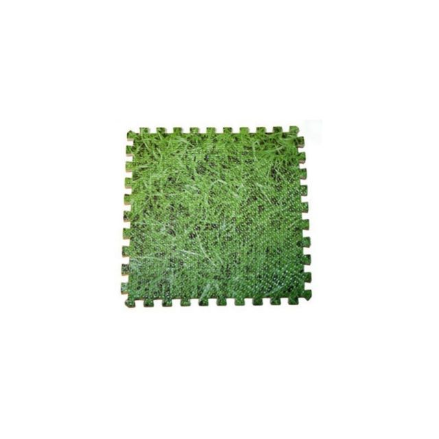 Gre - Tapis de sol en dalles puzzle 50 x 50 cm imitation gazon, ep 8mm - Gre