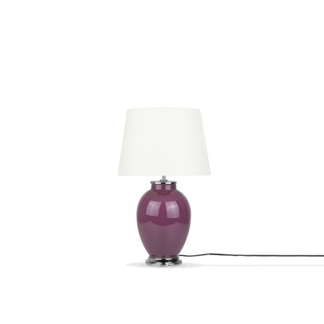Beliani - Beliani Lampe de chevet violette BRENTA - violet - Maison Violet