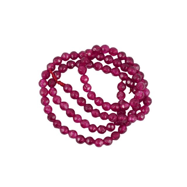 marque generique - Fini Ruby Jade Round Gemstone Loose Beads Strand 15 Pouces / Strand 4mm marque generique  - Jeux & Jouets