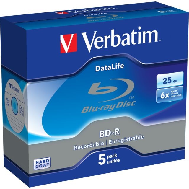 Verbatim - Verbatim DataLife 6x BD-R 25Go 5pièce(s) Verbatim  - CD et DVD Vierge Verbatim