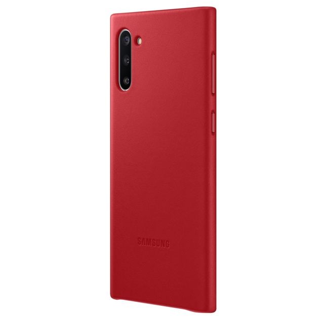 Samsung Coque cuir Galaxy Note10 - Rouge