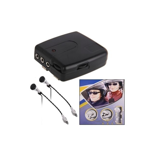 Wewoo - Talkie walkie Moto noir Talkie Interphone filaire multi-usage 2 PCS - Talkie Walkie