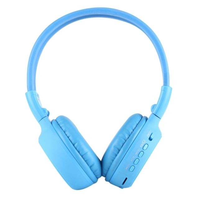 Wewoo - Lecteur MP3 bleu pour Carte TF & Voyant LED et Fonction FM Casque Pliable Stéréo HiFi Sans Fil avec Écran LCD Fente Wewoo   - Lecteur MP3 / MP4 Non étanche