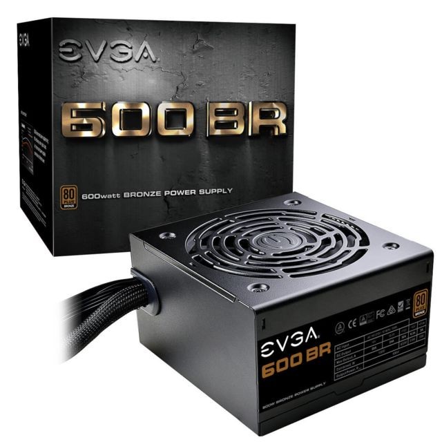 Evga -600BR 600W - 80 Plus Bronze Evga  - Alimentation non modulaire 600 w