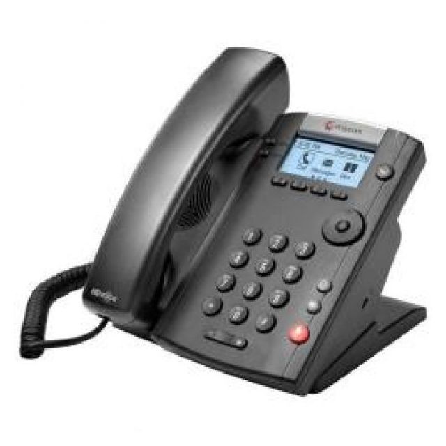 Polycom - Vvx 201 2-line Desktop Phone With Dual 10/100 Ethernet Ports. Poe Only. Ships Without Power Supply. - Téléphone VoIp