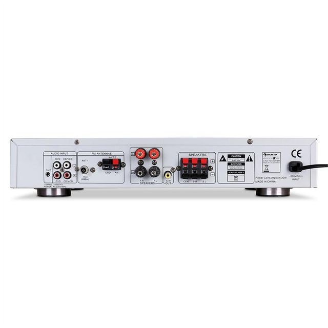 Ampli  Auna AMP-9200 Ampli surround 5.1 récepteur radio blanc 600W Auna