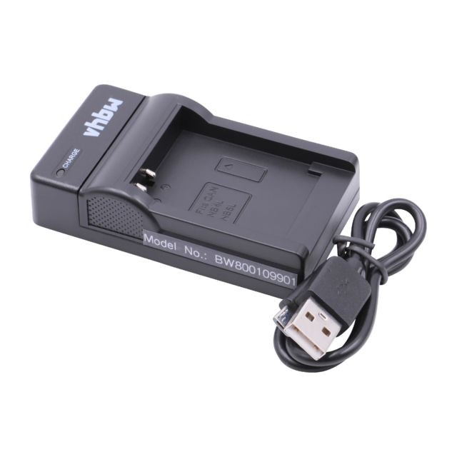 Vhbw - vhbw chargeur Micro USB avec câble pour caméra Canon Digital Ixus 100 IS, 110 is, 115 HS, 117 HS, 120 IS, 130, 220HS, 230HS, 255 HS, 30, 40, 50. Vhbw  - Batterie Photo & Video