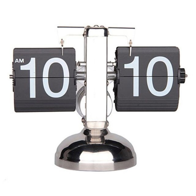 Wewoo - Horloges de bureau L'horloge en métal en forme de balance automatique bascule vers le bas décorative de avec support simple Wewoo - Son audio