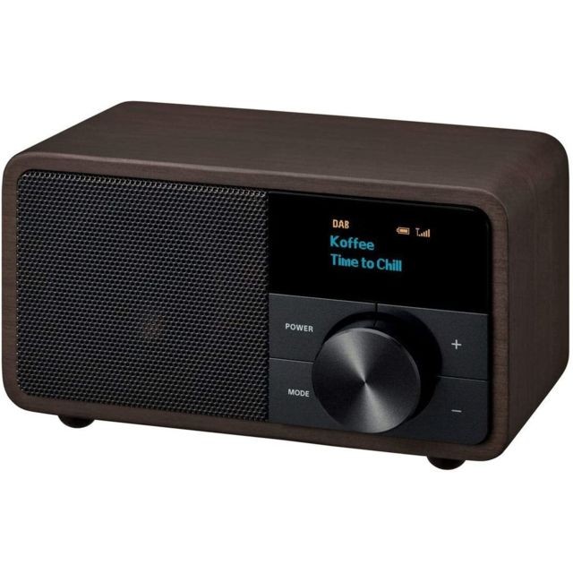 Sangean - Radio portable DAB+ FM avec écran LCD marron noir - Sangean
