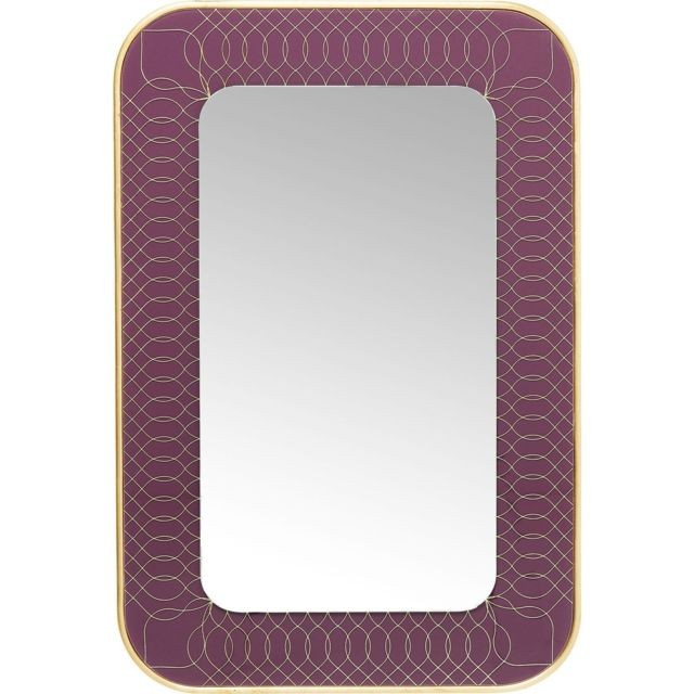 Karedesign - Miroir Revival violet 90x60cm Kare Design - Maison Violet