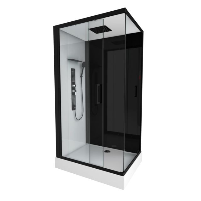 Aurlane - Cabine de douche DUALITY RECTANGLE rectangle 110x80x215cm - Plomberie & sanitaire