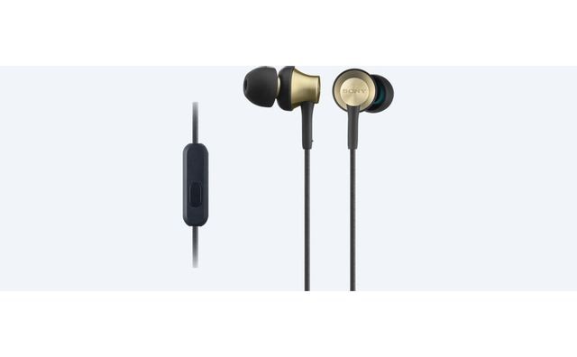 Sony - Ecouteurs avec micro intra auriculaire EX650 AP Noir doré Sony - Casque Bluetooth