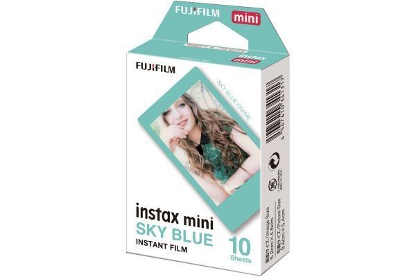 Fujifilm - Papier photo instantané FUJI Film Instax Mini cadre bleu (x10) Fujifilm   - Fujifilm