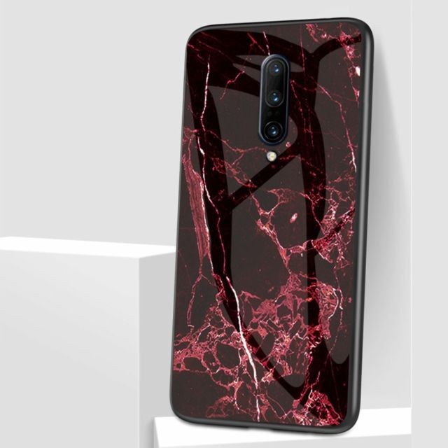 marque generique - Coque en TPU peau de marbre rouge pour votre OnePlus 7 Pro marque generique - Accessoire Smartphone Oneplus