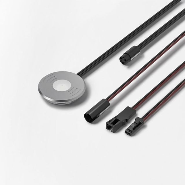 Câble antenne Halemeier Interrupteur sensitif led touch - Epaisseur : 7 mm - Diamètre : 34 mm - Puissance : 36 W - Alimentation : 12 V DC - HALEMEIER