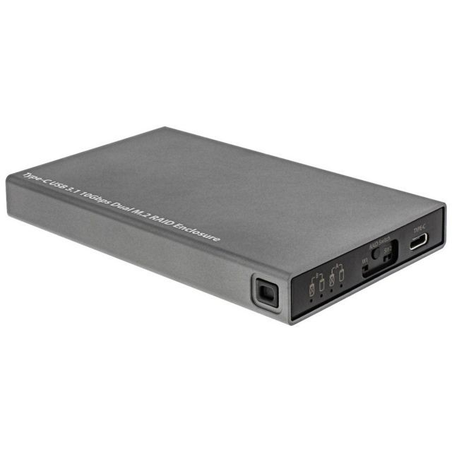 Inline - InLine® Ext. Boîtier USB 3.1 RAID, pour double SSD M.2, avec port USB de type C - Boitier disque dur