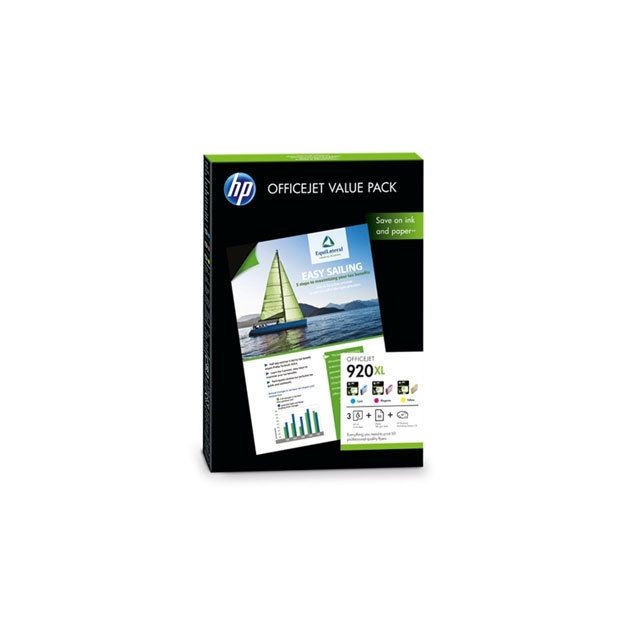 Hewlett Packard - HP Value Pack 920XL Officejet Hewlett Packard  - Cartouche, Toner et Papier