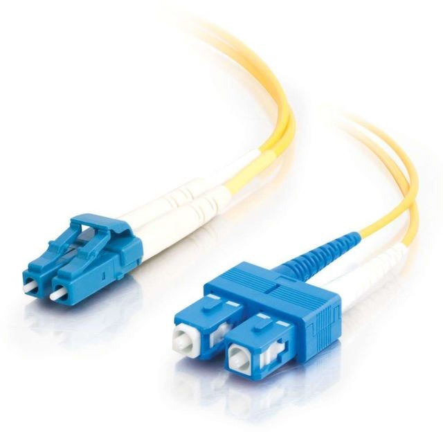 Cables To Go - C2G 85587 câble de fibre optique 2 m OFNR LC SC Jaune Cables To Go  - Câble Optique Optique