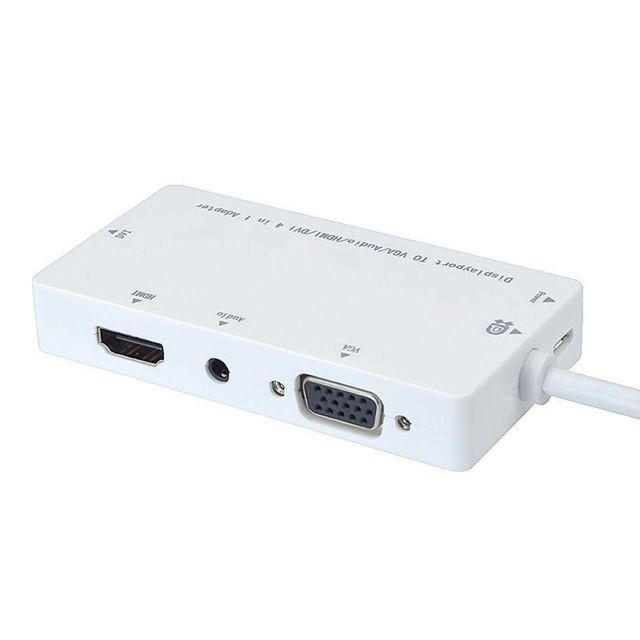 Câble antenne Mini Displayport Thunderbolt à DVI VGA HDMI Audio Adaptateur Câble Convertisseur