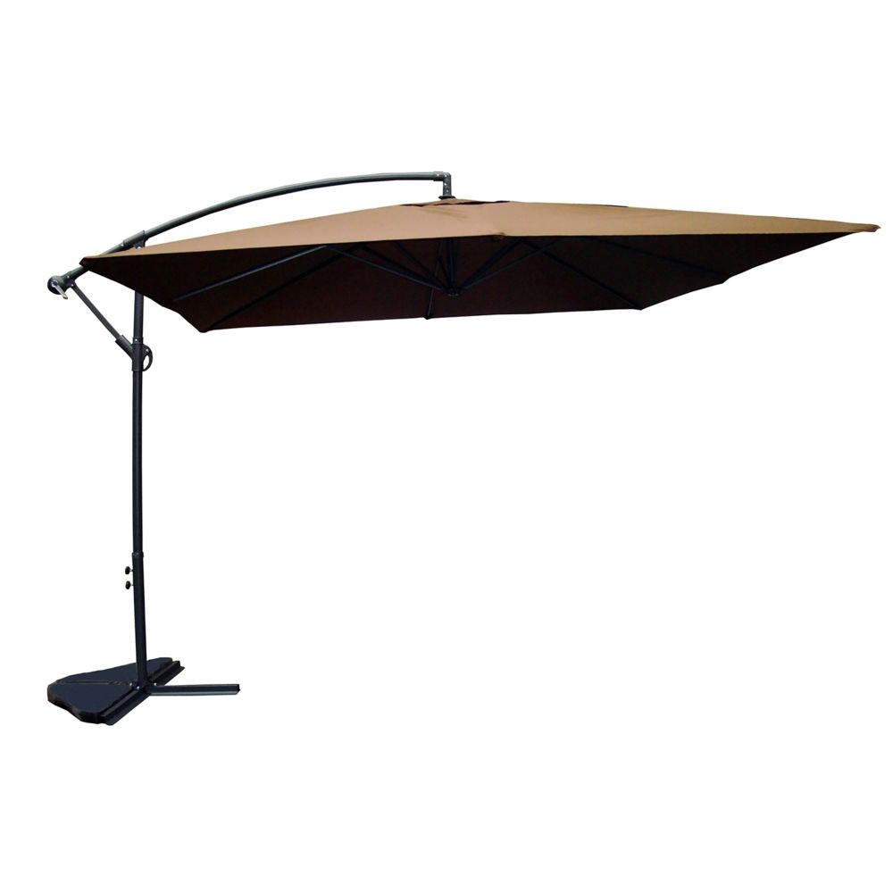 Concept Usine Solenzara chocolat: parasol déporté carré de 3 mètres sur 3