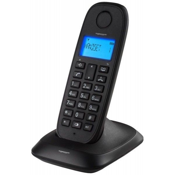 Topcom - Téléphone DECT sans fil TOPCOM Multicombinés Noir TE-5730 Topcom   - Téléphone fixe Topcom