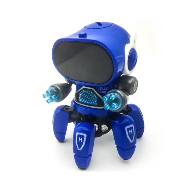 Generic - Jouets de musique adaptés aux enfants Creative Dance Electric Six-griffe Robot capteur infrarouge peut être illuminé-bleu - Generic