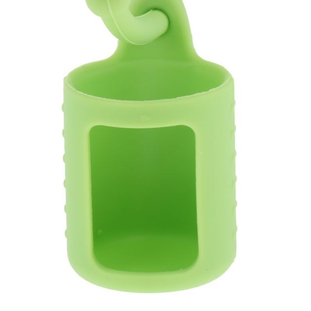 marque generique silicone 5 ml porte-bouteille porte douille huile essentielle étui de transport vert