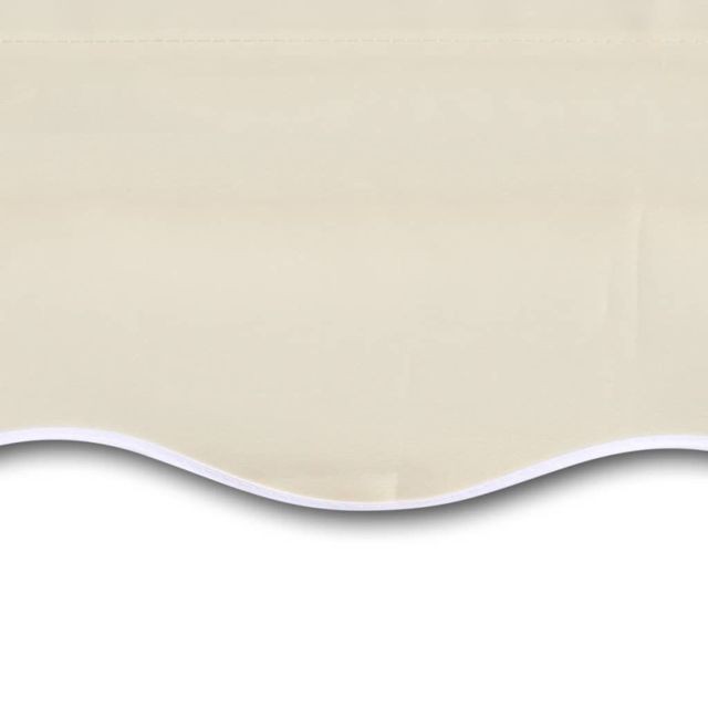 Store banne vidaXL Toile d'auvent Crème 6 x 3 m (cadre non inclus)