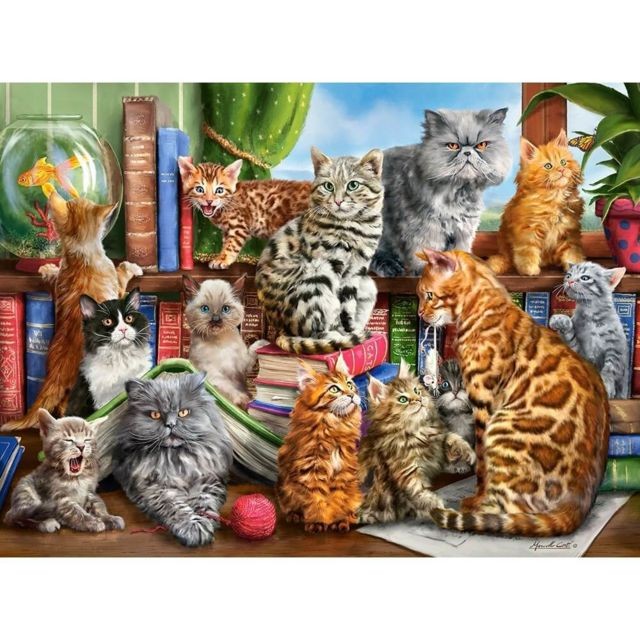 Castorland - Puzzle 2000 pièces : La maison des chats Castorland - morele.net