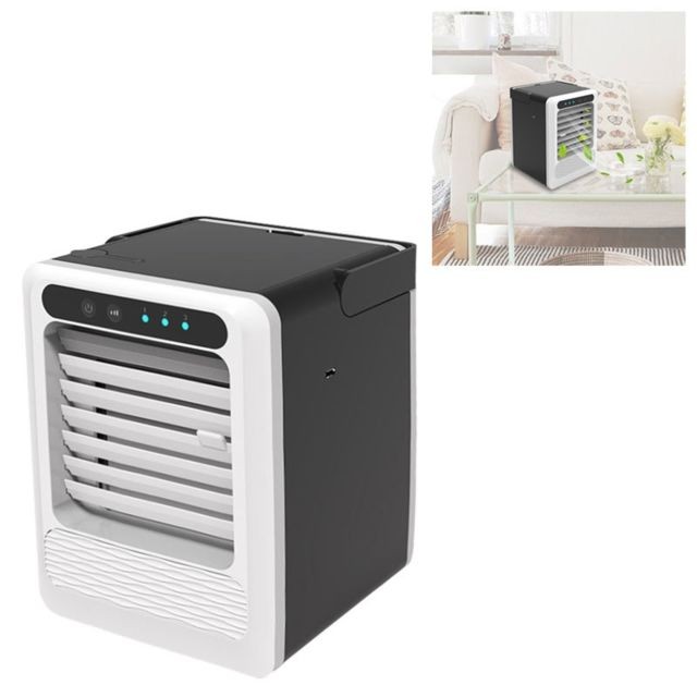 Wewoo - Portable mini USB charge TV climatiseur de bureau ventilateur électrique refroidisseur d'air noir - ventilateur portable Ventilateur