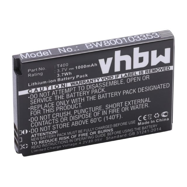 Batterie téléphone Vhbw Batterie LI-ION 1000mAh pour Swissvoice MP40 remplace T-400